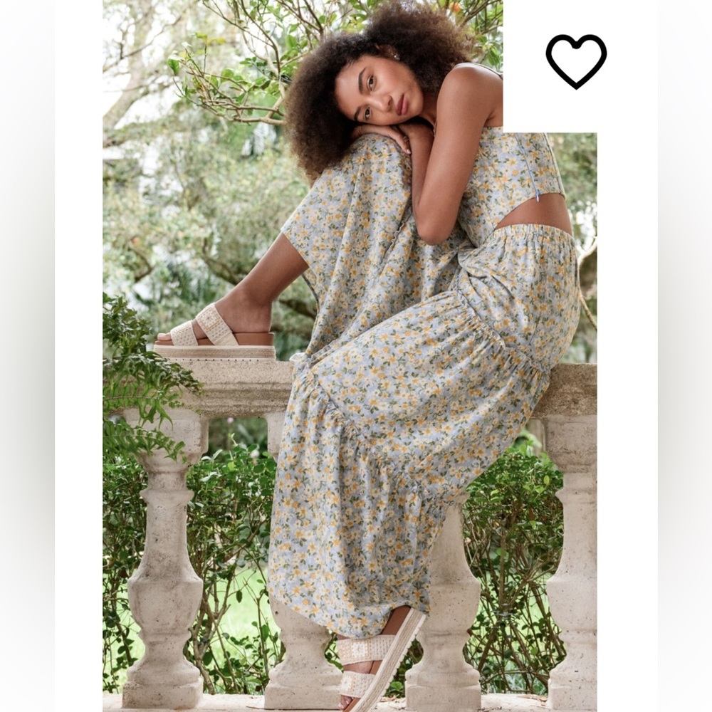 Altar'd State Madison Floral Maxi Skirt
